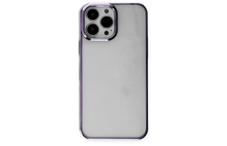 Newface iPhone 13 Pro Max Kılıf Element Silikon - Mor
