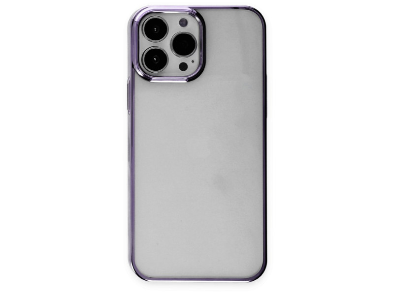 Newface iPhone 13 Pro Max Kılıf Element Silikon - Mor