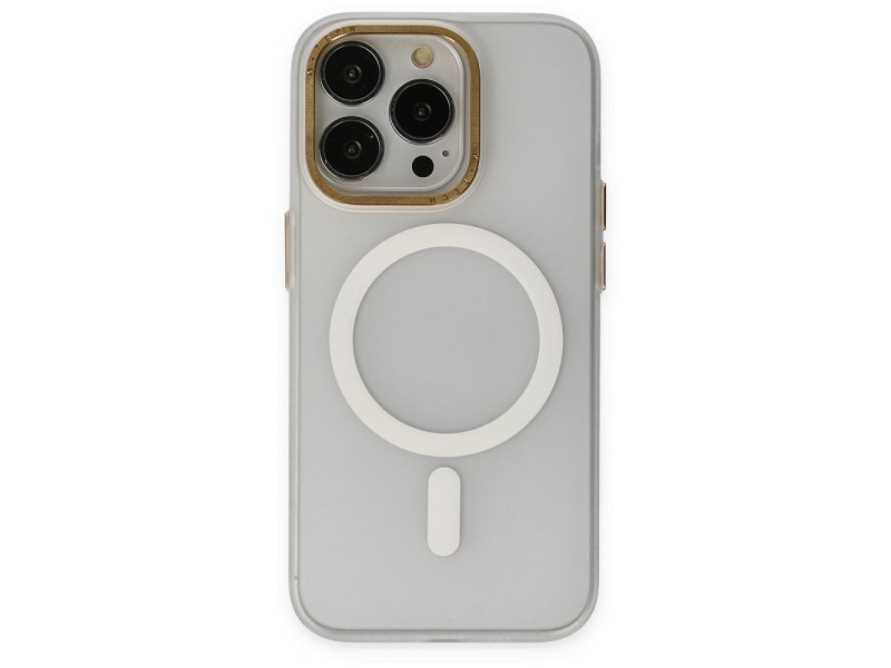Newface iPhone 13 Pro Max Kılıf Lodos Magneticsafe Mat Kapak - Şeffaf