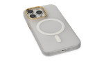 Newface iPhone 13 Pro Max Kılıf Lodos Magneticsafe Mat Kapak - Şeffaf