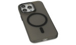 Newface iPhone 13 Pro Max Kılıf Lodos Magneticsafe Mat Kapak - Siyah