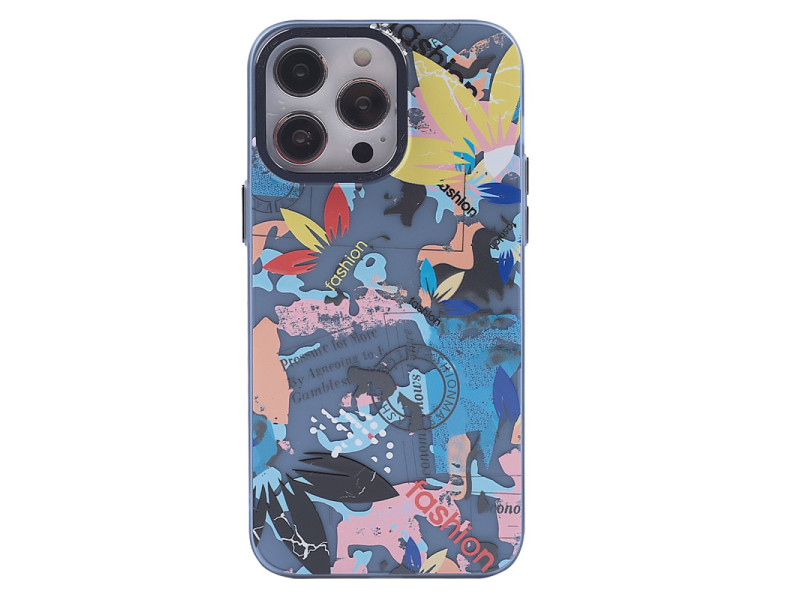 Newface iPhone 13 Pro Max Kılıf Prada Desenli Kapak - Prada Pembe - 1