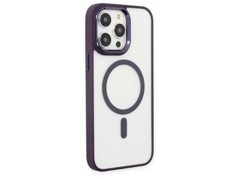 Newface iPhone 13 Pro Max Kılıf Room Magneticsafe Silikon - Derin Mor