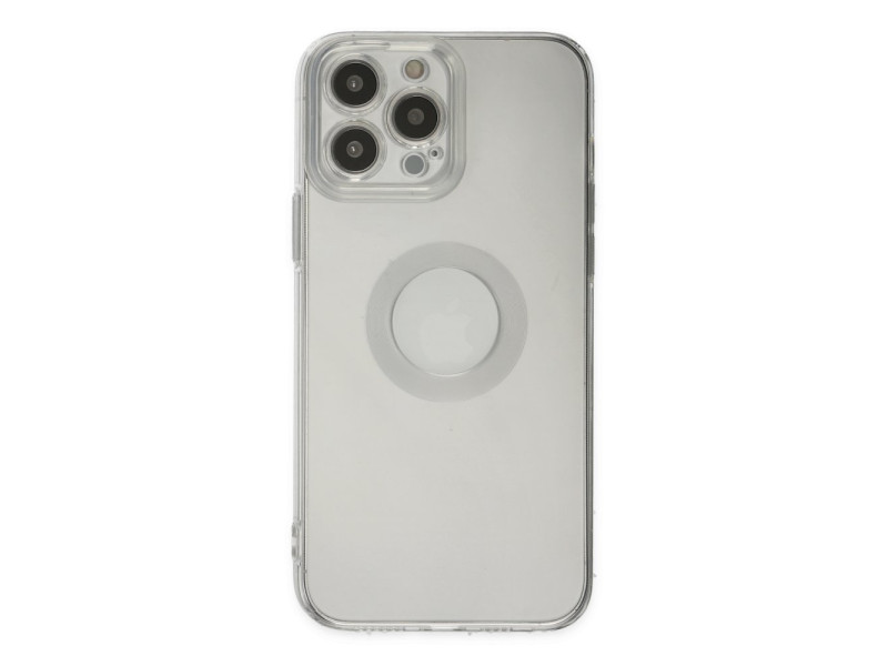 Newface iPhone 13 Pro Max Kılıf Santa Lens Silikon - Şeffaf