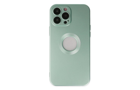Newface iPhone 13 Pro Max Kılıf Vamos Lens Silikon - Açık Yeşil