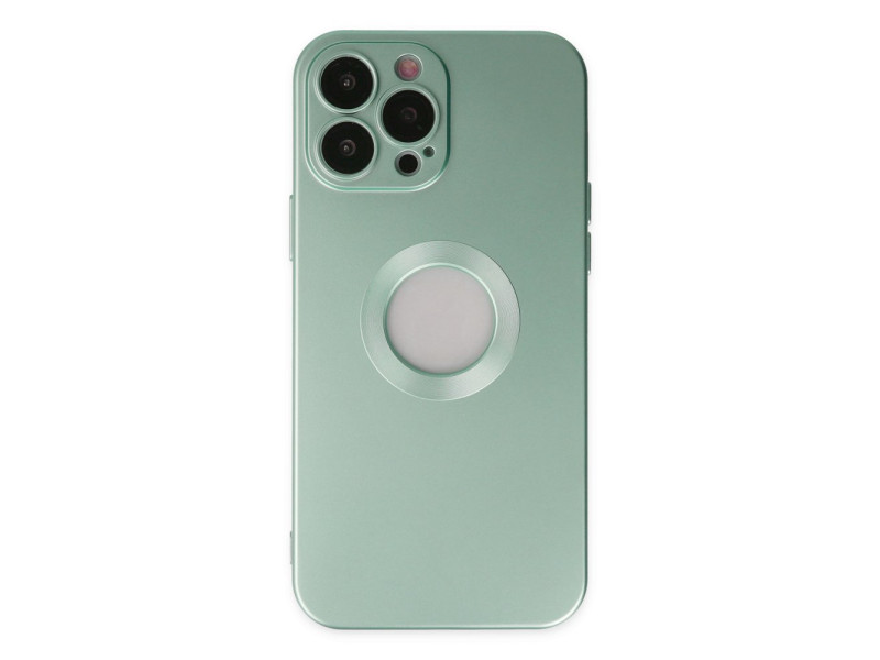 Newface iPhone 13 Pro Max Kılıf Vamos Lens Silikon - Açık Yeşil