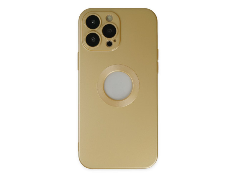 Newface iPhone 13 Pro Max Kılıf Vamos Lens Silikon - Gold