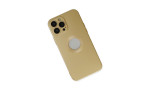 Newface iPhone 13 Pro Max Kılıf Vamos Lens Silikon - Gold