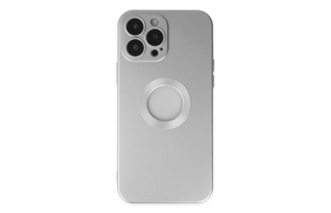 Newface iPhone 13 Pro Max Kılıf Vamos Lens Silikon - Gümüş
