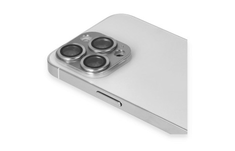 Newface iPhone 13 Pro Pers Alüminyum Kamera Lens - Gümüş