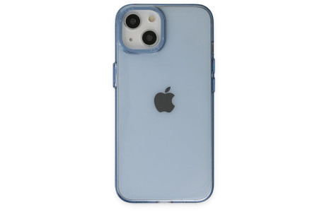 Newface iPhone 14 Kılıf Anka PC Sert Metal Kapak - Mavi