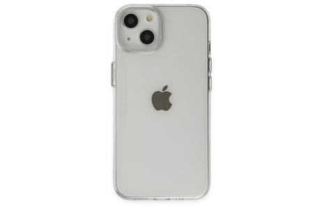 Newface iPhone 14 Kılıf Anka PC Sert Metal Kapak - Şeffaf