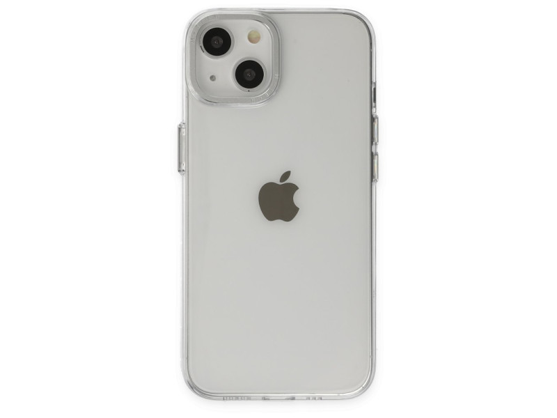 Newface iPhone 14 Kılıf Anka PC Sert Metal Kapak - Şeffaf