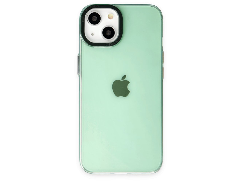Newface iPhone 14 Kılıf Anka PC Sert Metal Kapak - Yeşil