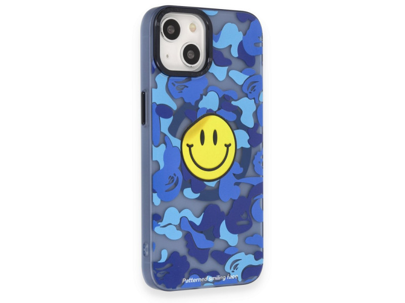 Newface iPhone 14 Kılıf Apollo Magneticsafe Desenli Kapak - Apollo Mavi - 1