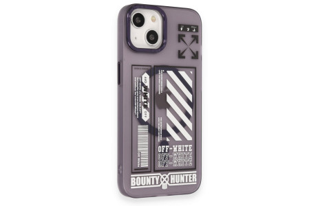 Newface iPhone 14 Kılıf Apollo Magneticsafe Desenli Kapak - Apollo Mor - 1