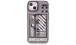 Newface iPhone 14 Kılıf Apollo Magneticsafe Desenli Kapak - Apollo Mor - 1