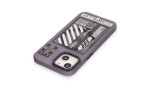 Newface iPhone 14 Kılıf Apollo Magneticsafe Desenli Kapak - Apollo Mor - 1