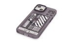 Newface iPhone 14 Kılıf Apollo Magneticsafe Desenli Kapak - Apollo Mor - 1
