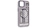 Newface iPhone 14 Kılıf Apollo Magneticsafe Desenli Kapak - Apollo Mor - 1
