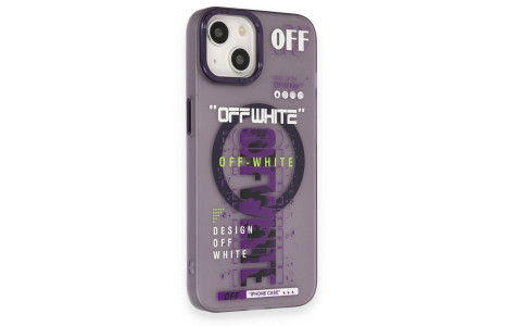 Newface iPhone 14 Kılıf Apollo Magneticsafe Desenli Kapak - Apollo Mor - 3