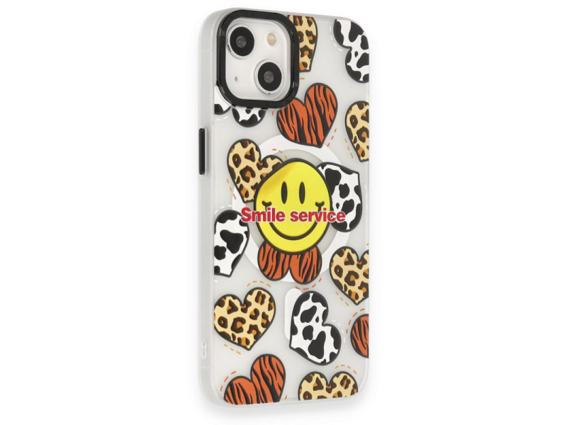 Newface iPhone 14 Kılıf Apollo Magneticsafe Desenli Kapak - Apollo Şeffaf - 2