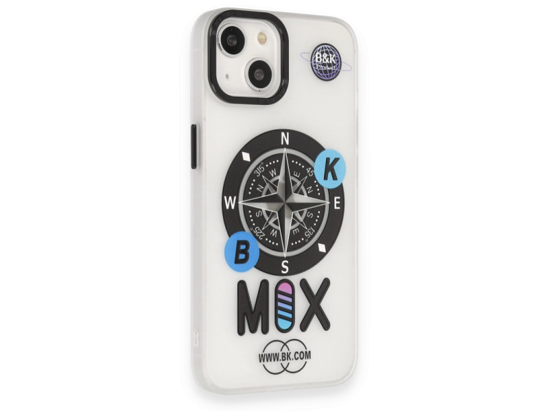 Newface iPhone 14 Kılıf Apollo Magneticsafe Desenli Kapak - Apollo Şeffaf - 3