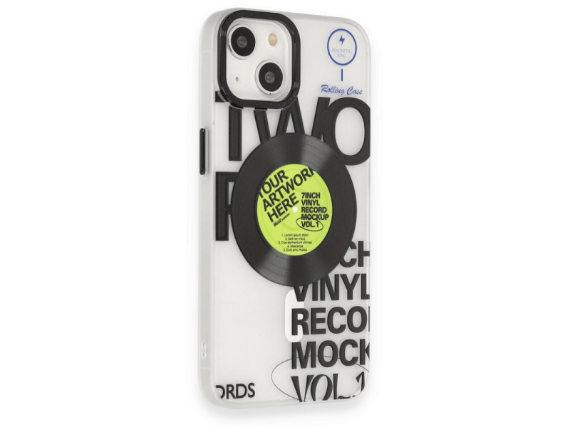 Newface iPhone 14 Kılıf Apollo Magneticsafe Desenli Kapak - Apollo Şeffaf - 5
