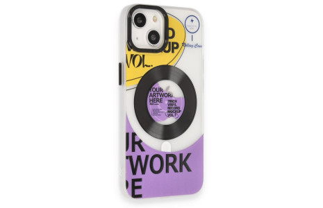 Newface iPhone 14 Kılıf Apollo Magneticsafe Desenli Kapak - Apollo Şeffaf - 6