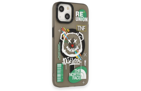 Newface iPhone 14 Kılıf Apollo Magneticsafe Desenli Kapak - Apollo Siyah - 2