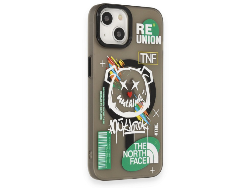 Newface iPhone 14 Kılıf Apollo Magneticsafe Desenli Kapak - Apollo Siyah - 2