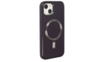 Newface iPhone 14 Kılıf Coco Deri Magneticsafe Silikon - Derin Mor