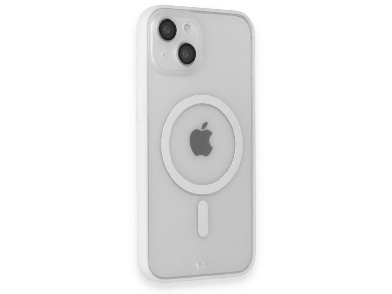 Newface iPhone 14 Kılıf Grand Magneticsafe Kapak - Beyaz