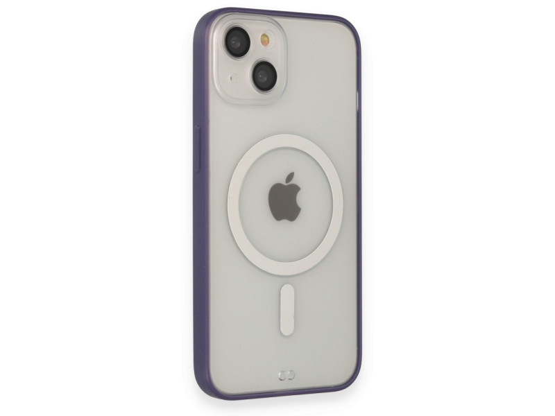 Newface iPhone 14 Kılıf Grand Magneticsafe Kapak - Mor