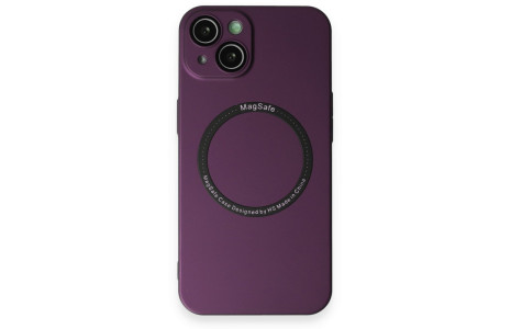 Newface iPhone 14 Kılıf Jack Magneticsafe Lens Silikon - Mürdüm