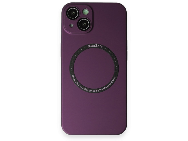 Newface iPhone 14 Kılıf Jack Magneticsafe Lens Silikon - Mürdüm
