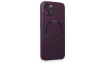 Newface iPhone 14 Kılıf Jack Magneticsafe Lens Silikon - Mürdüm