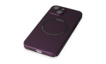 Newface iPhone 14 Kılıf Jack Magneticsafe Lens Silikon - Mürdüm