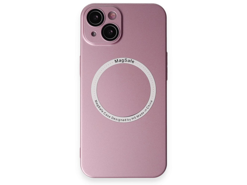 Newface iPhone 14 Kılıf Jack Magneticsafe Lens Silikon - Rose Gold
