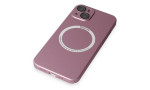 Newface iPhone 14 Kılıf Jack Magneticsafe Lens Silikon - Rose Gold