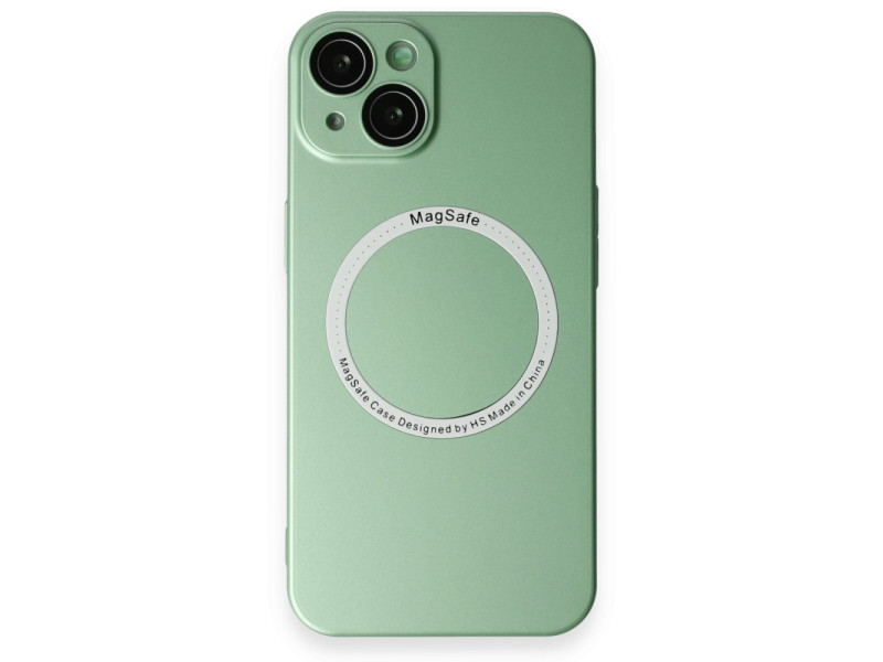 Newface iPhone 14 Kılıf Jack Magneticsafe Lens Silikon - Yeşil