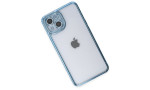 Newface iPhone 14 Kılıf Joke Taşlı Silikon - Mavi