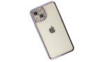 Newface iPhone 14 Kılıf Joke Taşlı Silikon - Mor