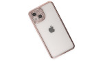Newface iPhone 14 Kılıf Joke Taşlı Silikon - Pembe