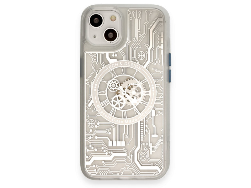 Newface iPhone 14 Kılıf Magic Magneticsafe Silikon - Şeffaf