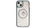 Newface iPhone 14 Kılıf Magic Magneticsafe Silikon - Sierra Blue