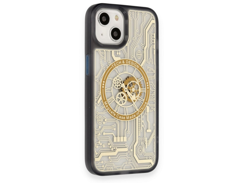 Newface iPhone 14 Kılıf Magic Magneticsafe Silikon - Siyah