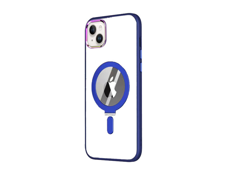 Newface iPhone 14 Kılıf Mudo Magneticsafe Standlı Kapak - Lacivert