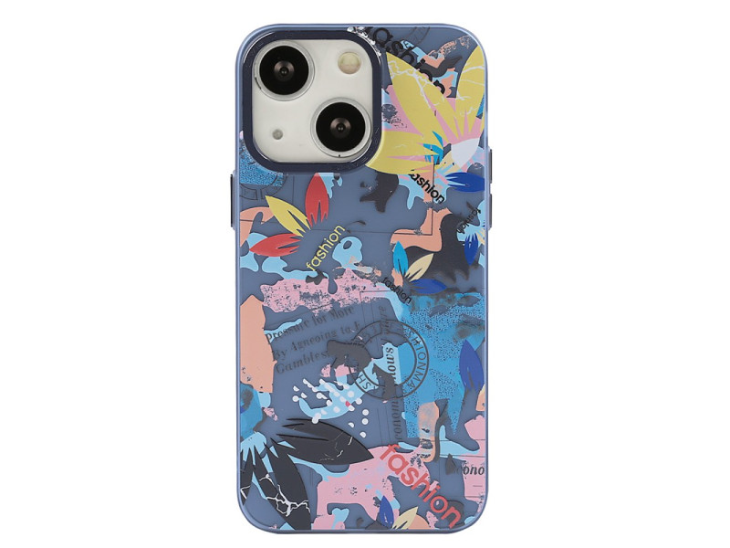 Newface iPhone 14 Kılıf Prada Desenli Kapak - Prada Pembe - 1