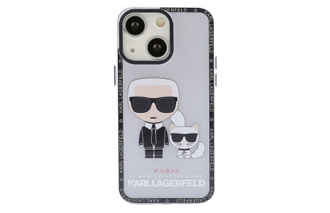 Newface iPhone 14 Kılıf Prada Desenli Kapak - Prada Şeffaf - 1